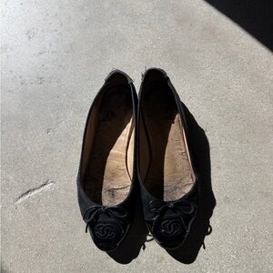 Black Women's Chanel Ballet Flats